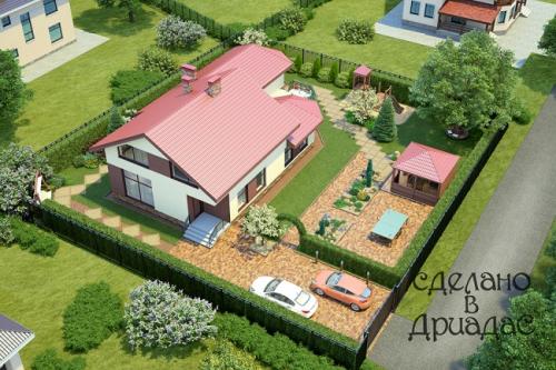 72 идеи ландшафтного дизайна дачного участка своими.. Зонирование участка 03