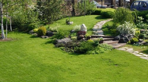 Оформление красивого газона с цветами своими.. Видов кроватей для сада 22