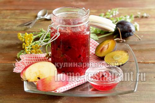 10 способов приготовить вкусное варенье из яблок.. Очень вкусное варенье из яблок и слив кусочками
