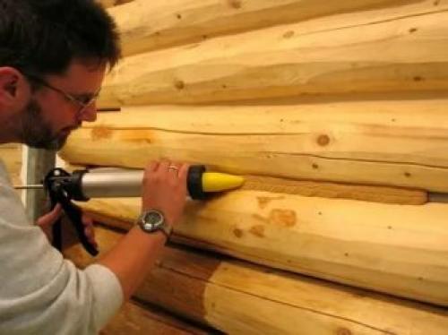 Герметик для сруба бани. Герметизация межвенцовых швов сруба бани