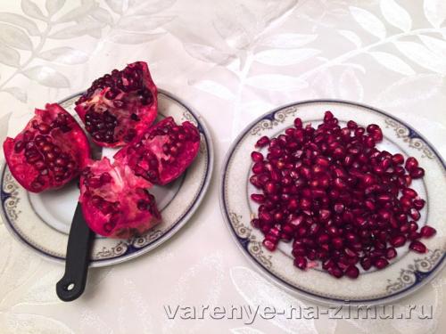 Как хранить приготовленный компот из граната и яблок