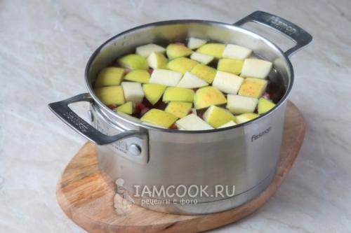Как хранить приготовленный компот из граната и яблок