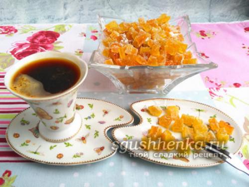 Цукаты из арбузных корок с апельсином. Как приготовить цукаты из арбузных корок: рецепт с апельсином и лимоном