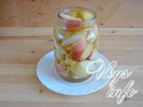 Что нужно для приготовления яблок дольками в сиропе?