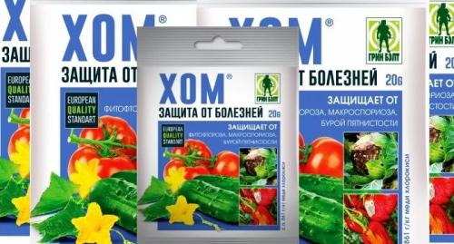 Хом для туи. Описание и механизм действия фунгицида Хом