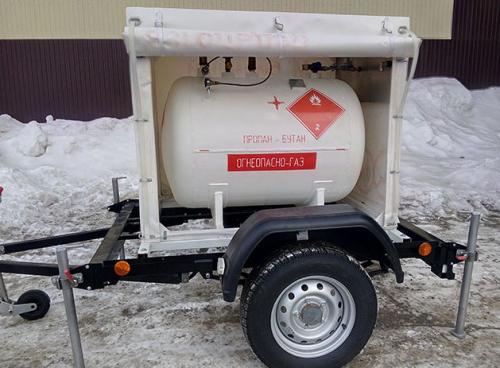 Мобильный газгольдер на прицепе. Газгольдер в автомобильном прицепе – насколько удобно такое газоснабжение дома? 02