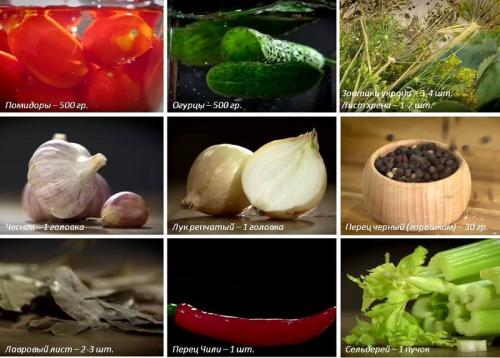 Маринад для помидор и огурцов с лимонной кислотой. Ассорти из огурцов и помидоров на зиму — самые вкусные рецепты