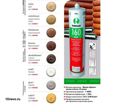 Герметик для клееного бруса. Как подобрать герметик для трещин