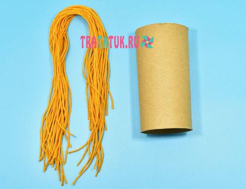 Как собрать основу шапки из трубочек. Шапочка из втулки и ниток: мастер-класс