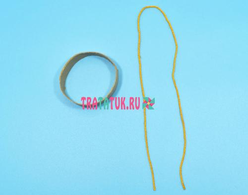 Как собрать основу шапки из трубочек. Шапочка из втулки и ниток: мастер-класс