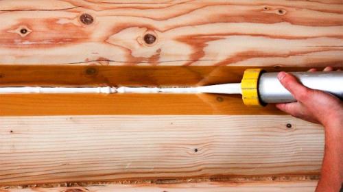 Герметизация швов сруба. Разновидности