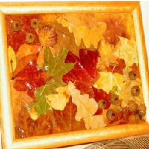 Флористические картины своими руками. КАРТИНЫ из листьев. 10 разных техник + много фото.