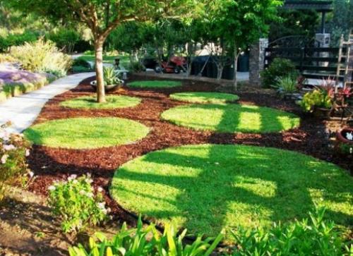 Как красиво оформить газон перед домом. Оформление газона своими руками