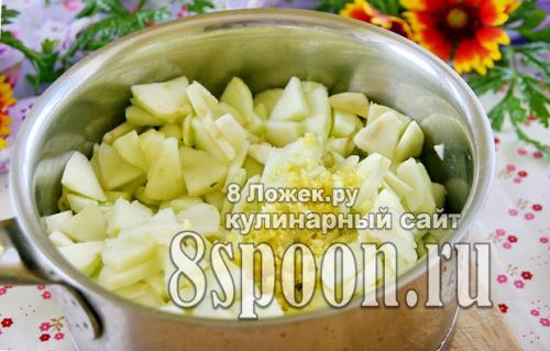 Яблочное варенье с лимоном. 