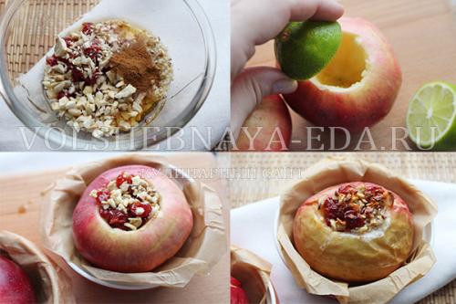 Яблоки в духовке. Печеные яблоки в духовке с медом